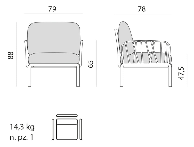 Product dimensions diagram