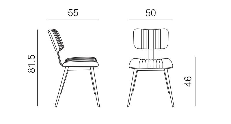Product dimensions diagram