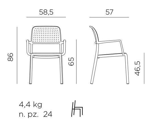 Product dimensions diagram