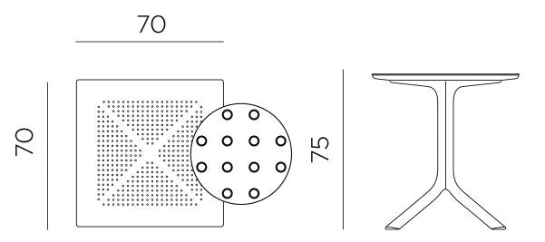 Product dimensions diagram