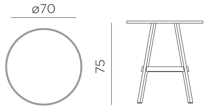 Product dimensions diagram