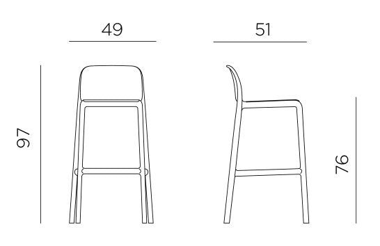 Product dimensions diagram