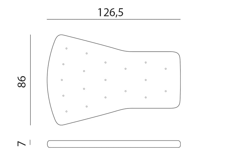 Product dimensions diagram
