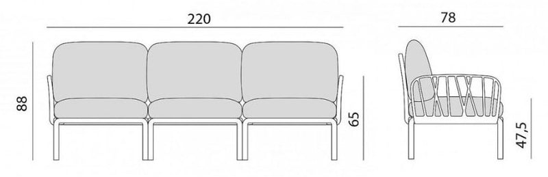 Product dimensions diagram
