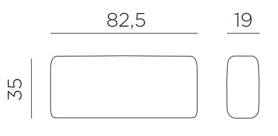 Product dimensions diagram