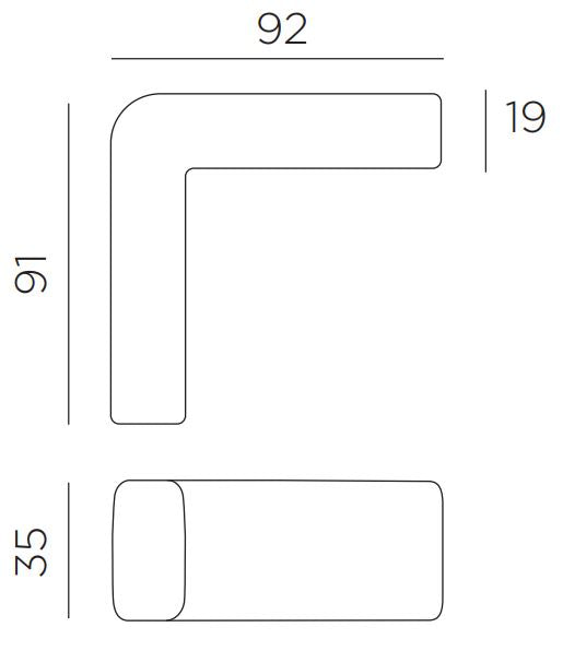 Product dimensions diagram