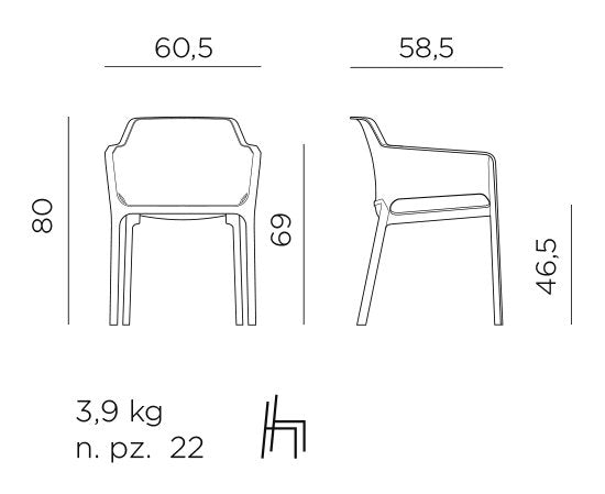 Product dimensions diagram