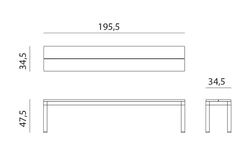 Product dimensions diagram