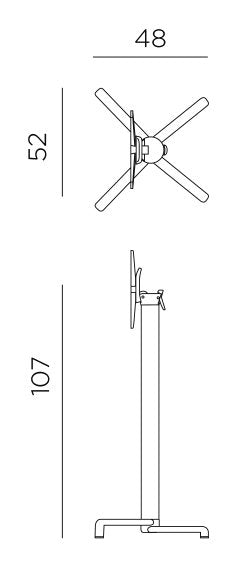 Product dimensions diagram