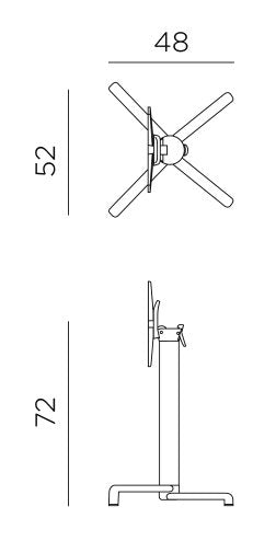 Product dimensions diagram