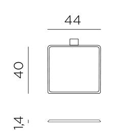 Product dimensions diagram