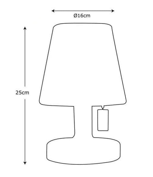 Product dimensions diagram