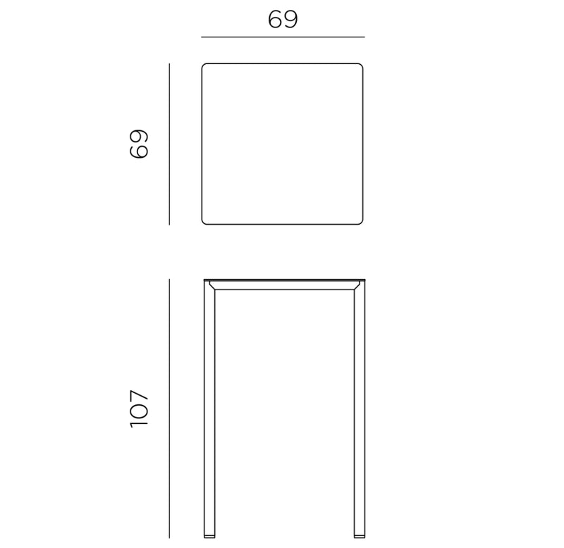 Product dimensions diagram
