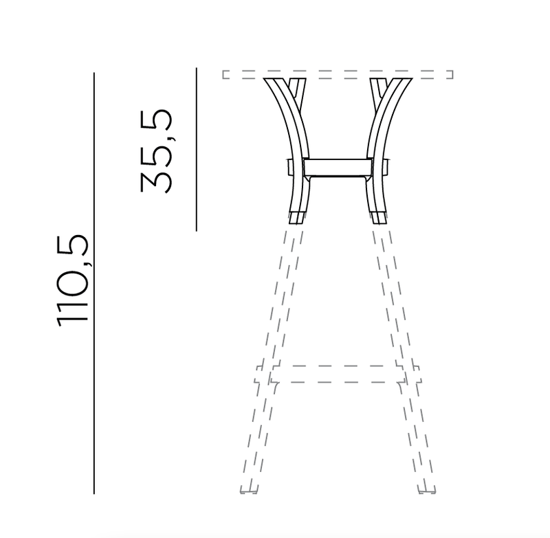 Product dimensions diagram
