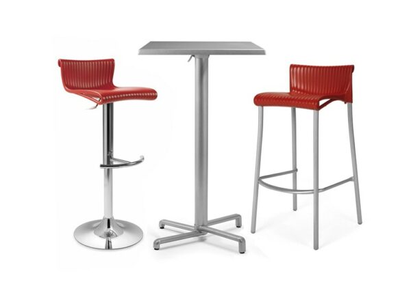 Scudo Folding Bar Leaner Base – Silver