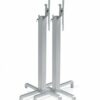 Ibisco Folding Bar Leaner Bases Stacked Horizontally – Silver