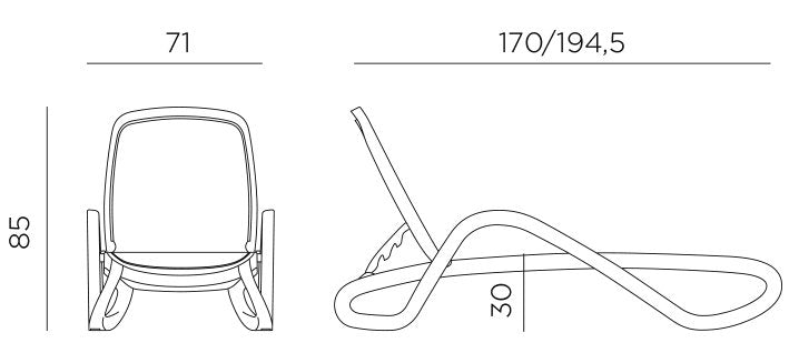 Product dimensions diagram