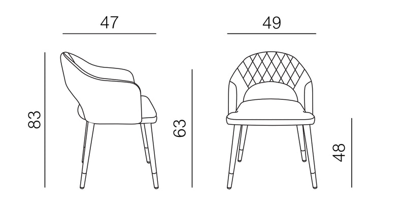 Product dimensions diagram
