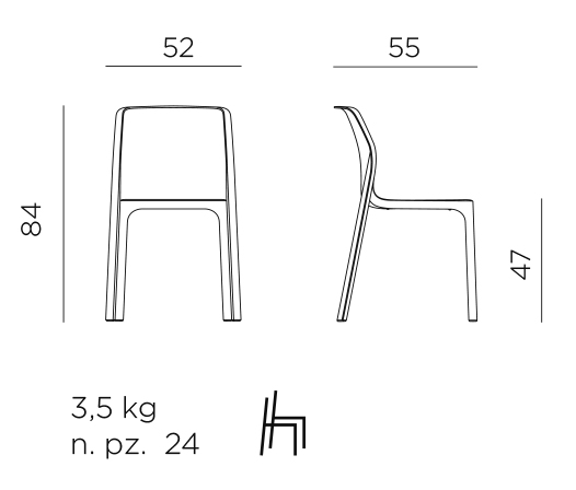 Product dimensions diagram