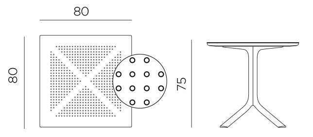 Product dimensions diagram