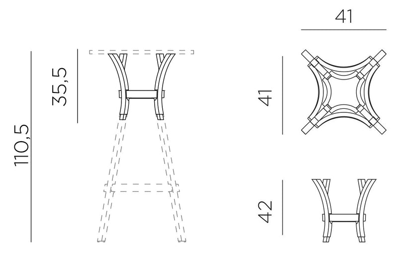 Product dimensions diagram