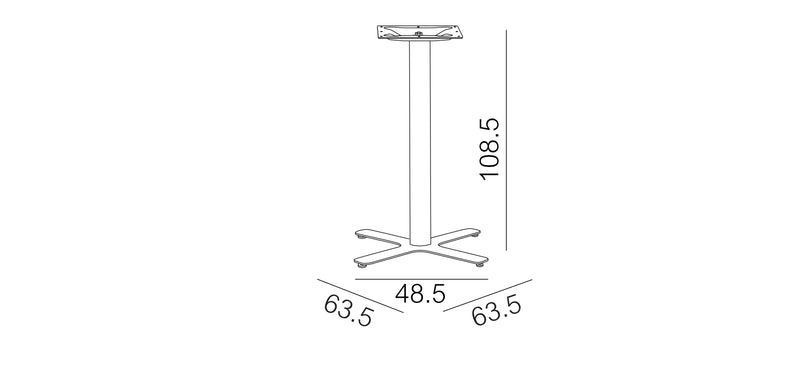 Product dimensions diagram