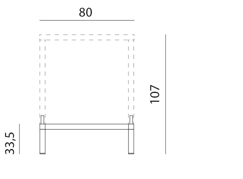 Product dimensions diagram