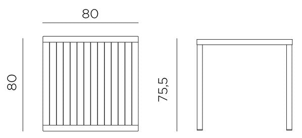 Product dimensions diagram