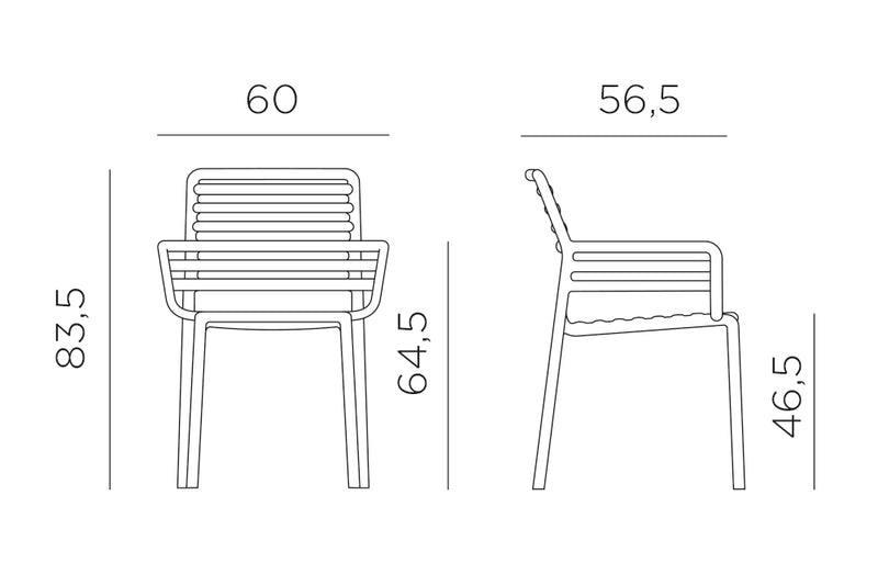 Product dimensions diagram