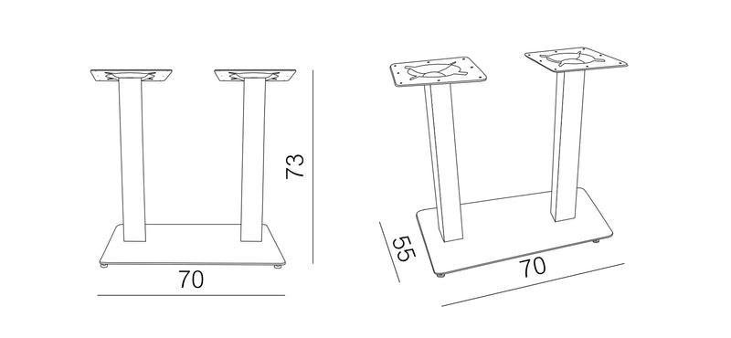Product dimensions diagram