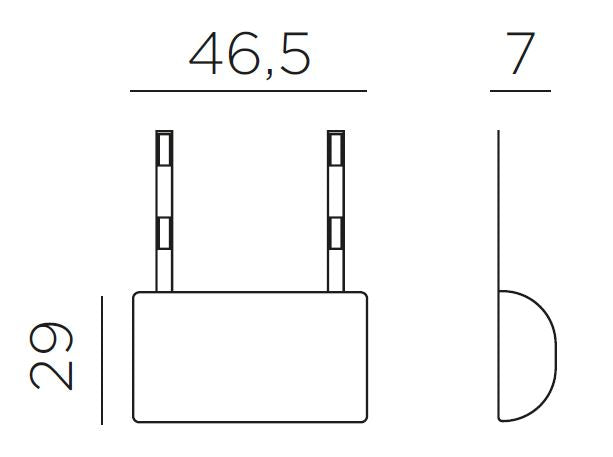 Product dimensions diagram