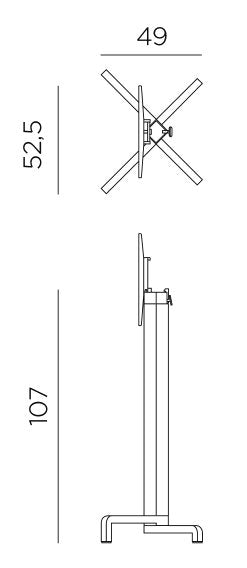 Product dimensions diagram