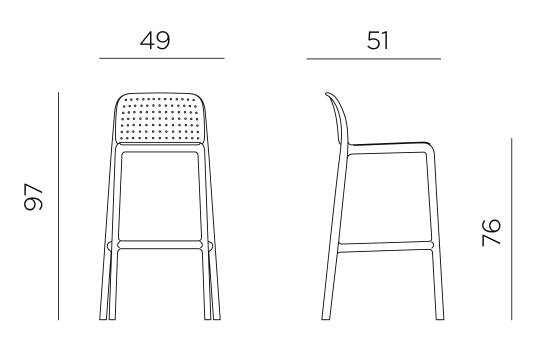 Product dimensions diagram