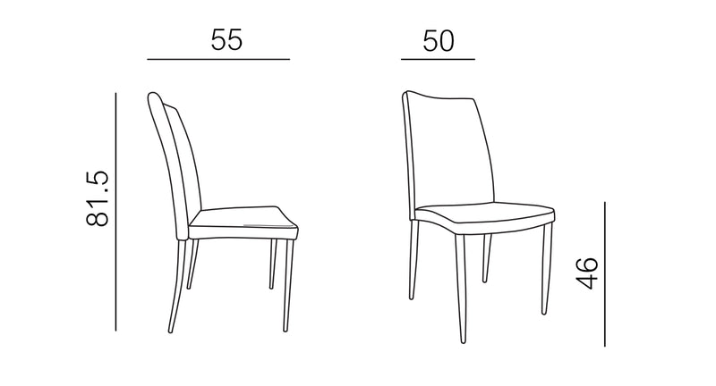 Product dimensions diagram