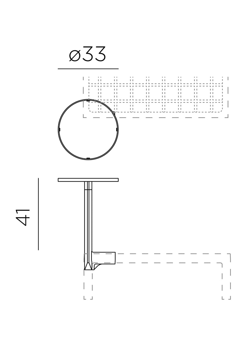 Product dimensions diagram