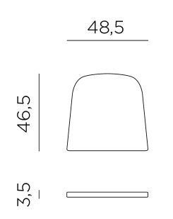 Product dimensions diagram
