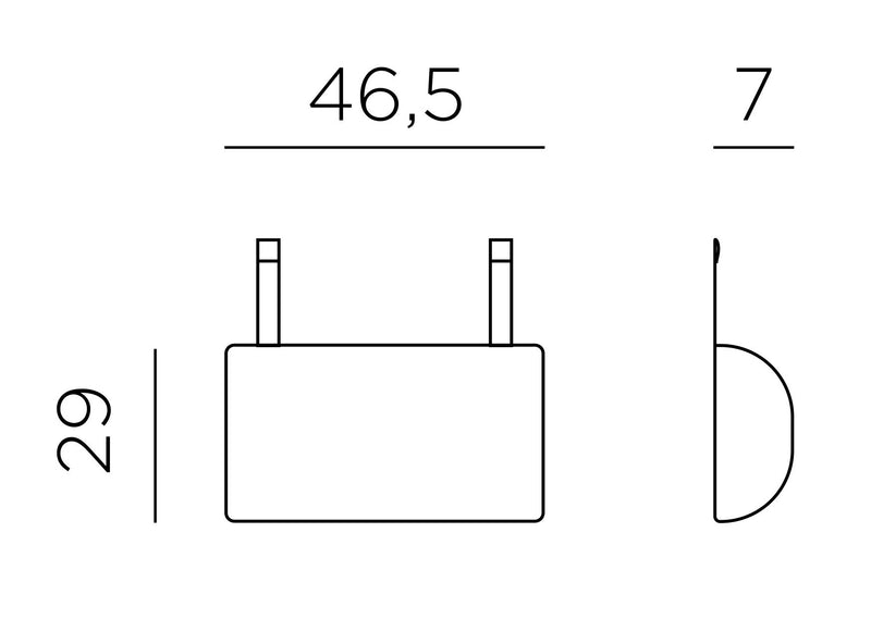 Product dimensions diagram
