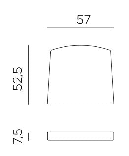 Product dimensions diagram