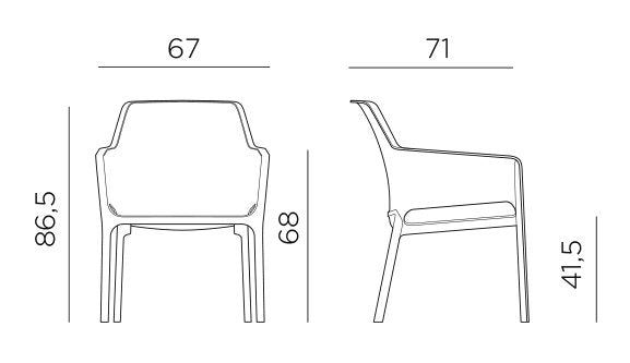 Product dimensions diagram