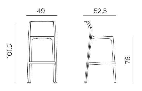 Product dimensions diagram