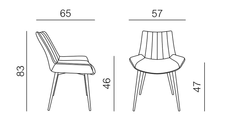 Product dimensions diagram