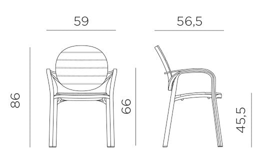 Product dimensions diagram
