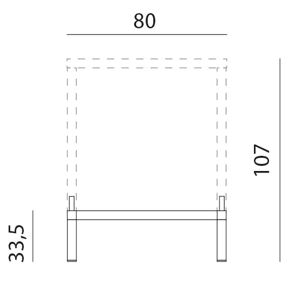 Product dimensions diagram