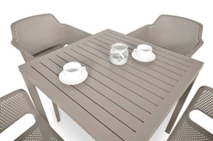 #cube-80:taupe #net-chair:taupe