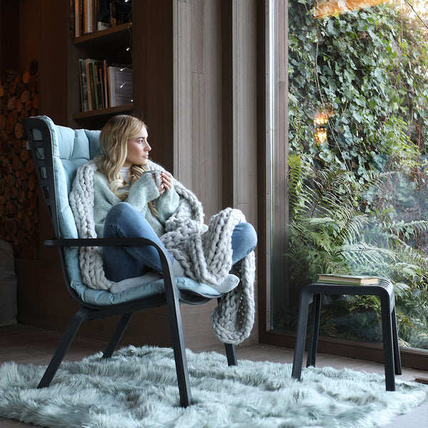#charcoal #arcticblue(sunbrella®)