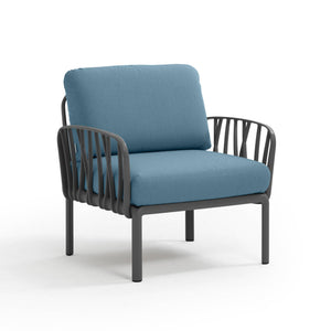 #komodo-arm:charcoal #sunbrella-cushions:adriatic-teal