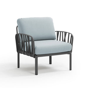 #komodo-arm:charcoal #sunbrella-cushions:ice-blue