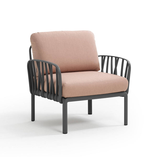 #komodo-arm:charcoal #sunbrella-cushions:rosa-pink
