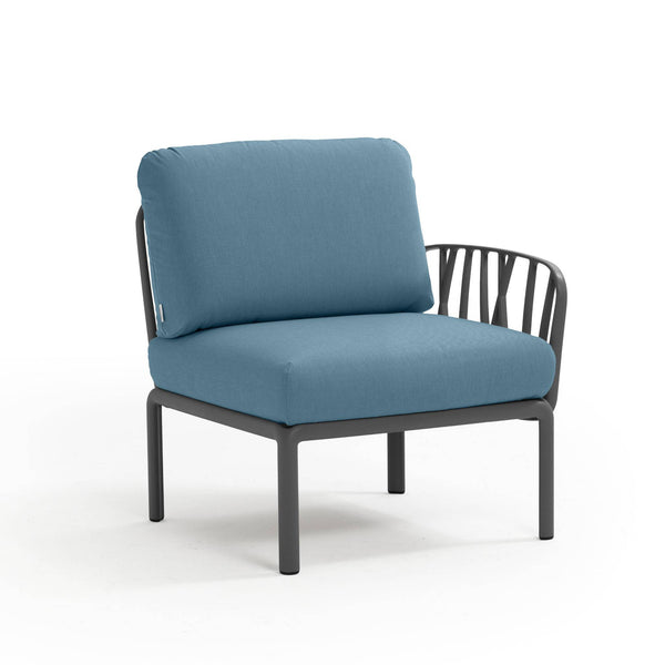 #komodo-end:charcoal #sunbrella-cushions:adriatic-teal