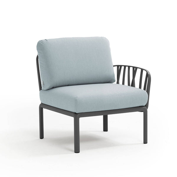 #komodo-end:charcoal #sunbrella-cushions:ice-blue